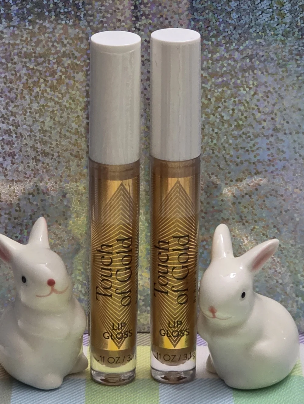 Bath & Body Works Touch of Gold Lip Gloss Set of 2 NEW RARE